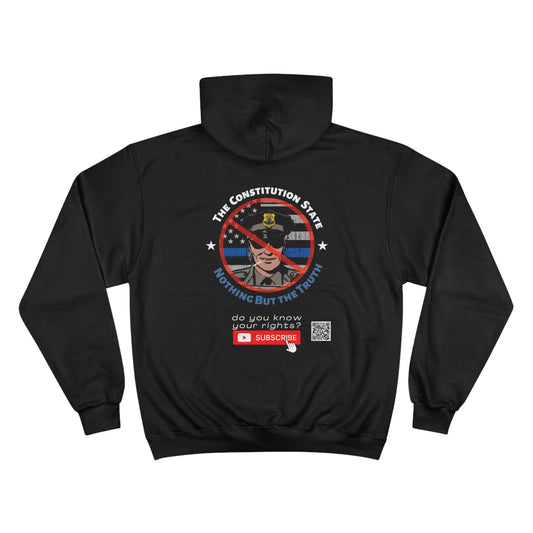 The Constitution State Just Say No Hoodie Black Champion